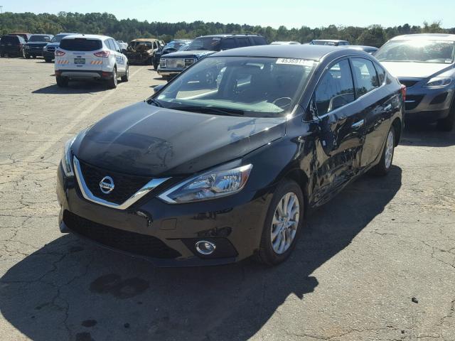 3N1AB7AP9HY293789 - 2017 NISSAN SENTRA S BLACK photo 2