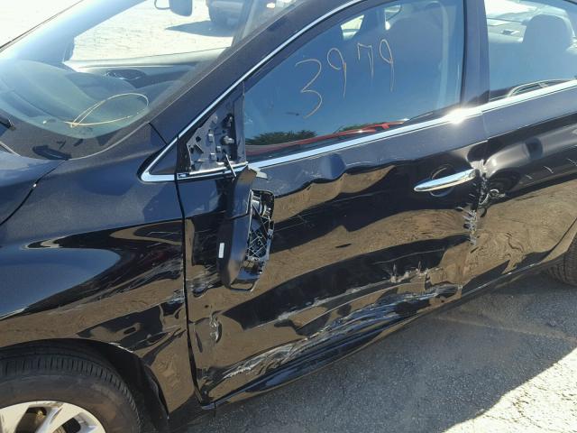 3N1AB7AP9HY293789 - 2017 NISSAN SENTRA S BLACK photo 9