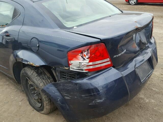 1B3LC46K68N612143 - 2008 DODGE AVENGER BLUE photo 9