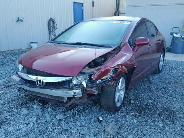 2HGFA1F66AH513146 - 2010 HONDA CIVIC RED photo 2