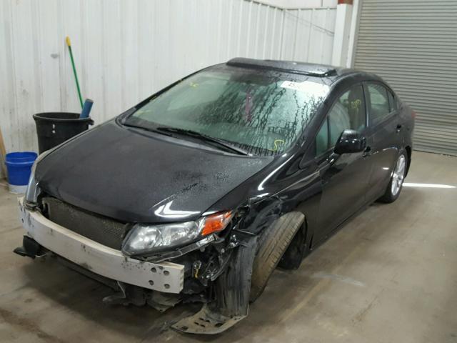 19XFB2F87CE058700 - 2012 HONDA CIVIC EX BLACK photo 2