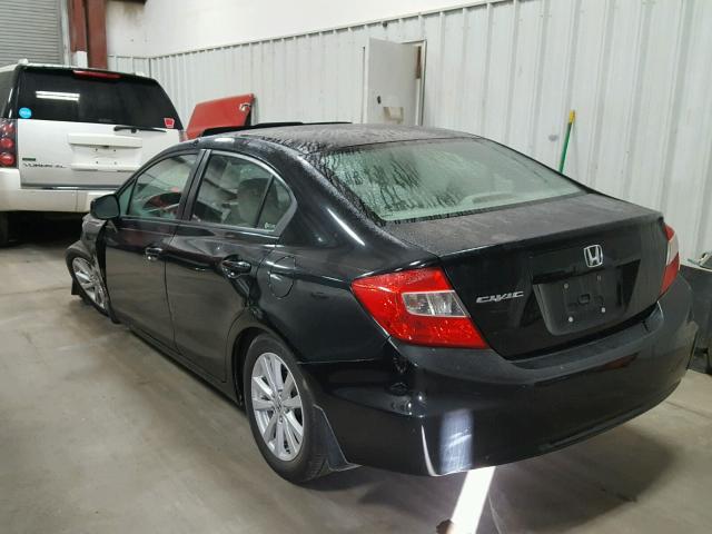 19XFB2F87CE058700 - 2012 HONDA CIVIC EX შავი ფოტო 3