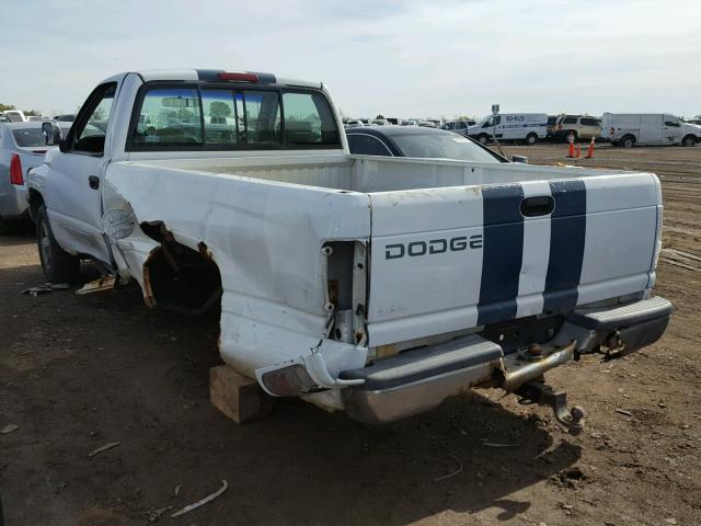 1B7HC16X6VS204897 - 1997 DODGE RAM 1500 WHITE photo 3