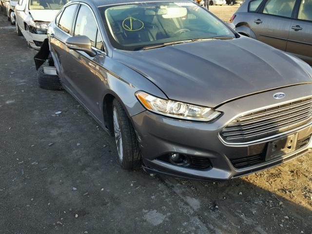 3FA6P0K9XER382049 - 2014 FORD FUSION TIT GRAY photo 1