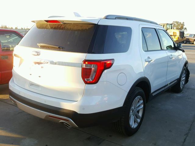 1FM5K7D82HGC77403 - 2017 FORD EXPLORER X WHITE photo 4