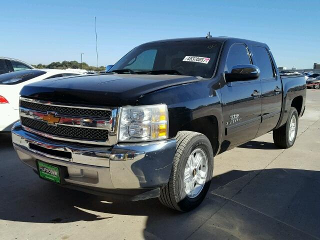 3GCPCSE01DG110289 - 2013 CHEVROLET SILVERADO BLACK photo 2