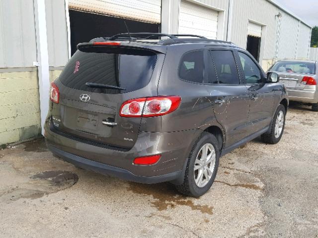 5XYZK3AB3CG149536 - 2012 HYUNDAI SANTA FE L GRAY photo 4