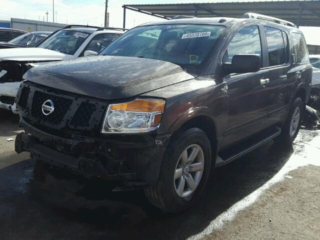 5N1AA0NDXFN621587 - 2015 NISSAN ARMADA SV BROWN photo 2