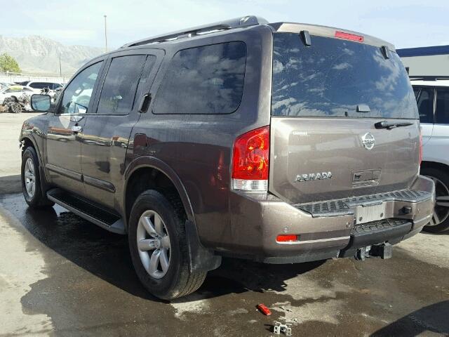 5N1AA0NDXFN621587 - 2015 NISSAN ARMADA SV BROWN photo 3