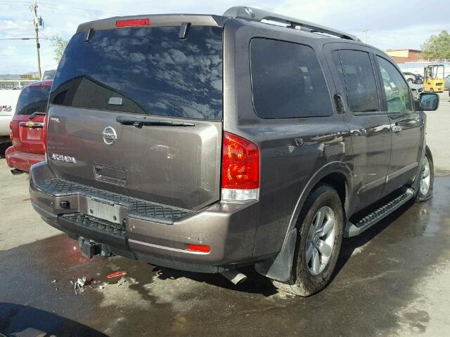 5N1AA0NDXFN621587 - 2015 NISSAN ARMADA SV BROWN photo 4