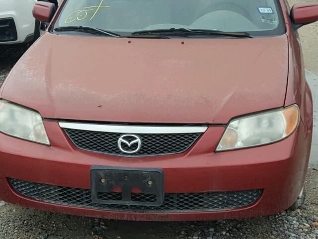 JM1BJ225810454508 - 2001 MAZDA PROTEGE LX RED photo 7