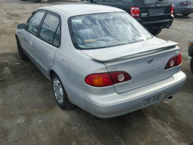 1NXBR12E11Z505094 - 2001 TOYOTA COROLLA CE SILVER photo 3