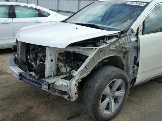 2HNYD2H6XBH510120 - 2011 ACURA MDX TECHNO WHITE photo 9