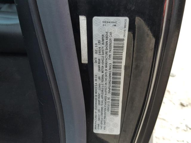 3VWPG3AG3AM017653 - 2010 VOLKSWAGEN NEW BEETLE Qara foto 10