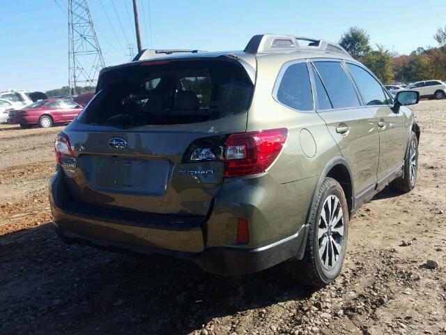 4S4BSBNC5F3284276 - 2015 SUBARU OUTBACK 2. GREEN photo 4