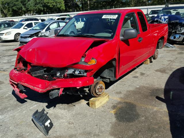 1GCCS198168122446 - 2006 CHEVROLET COLORADO RED photo 2