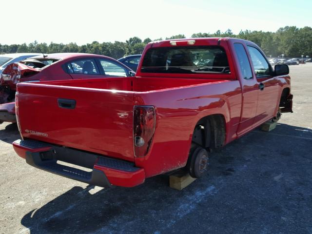 1GCCS198168122446 - 2006 CHEVROLET COLORADO RED photo 4