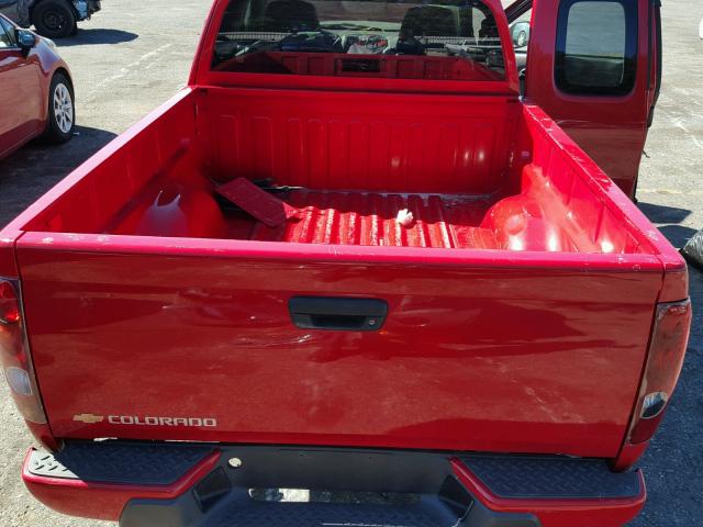 1GCCS198168122446 - 2006 CHEVROLET COLORADO RED photo 9