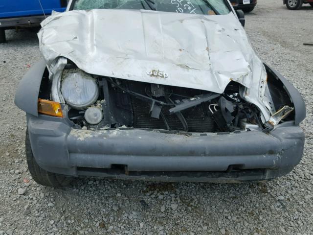 1J4GL48KX5W703090 - 2005 JEEP LIBERTY SP GRAY photo 7