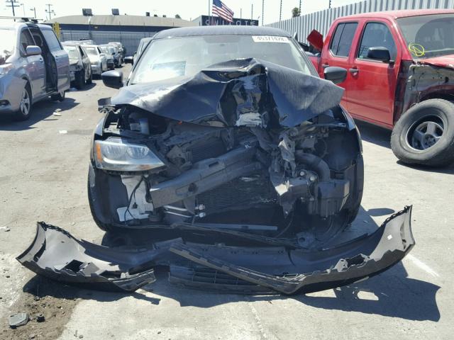 3VW2K7AJ4CM468184 - 2012 VOLKSWAGEN JETTA BASE BLACK photo 9