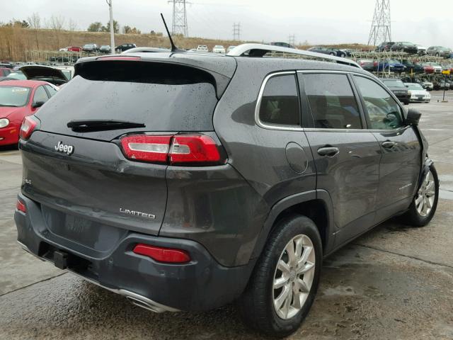 1C4PJMDS9FW613724 - 2015 JEEP CHEROKEE L GRAY photo 4