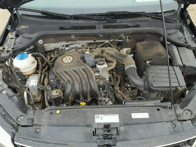 3VW2K7AJ0FM331182 - 2015 VOLKSWAGEN JETTA BASE BLACK photo 7