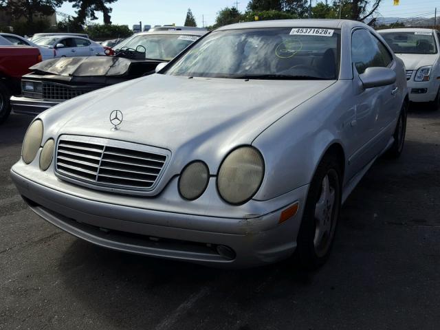 WDBLJ70G1XF062979 - 1999 MERCEDES-BENZ CLK 430 SILVER photo 2