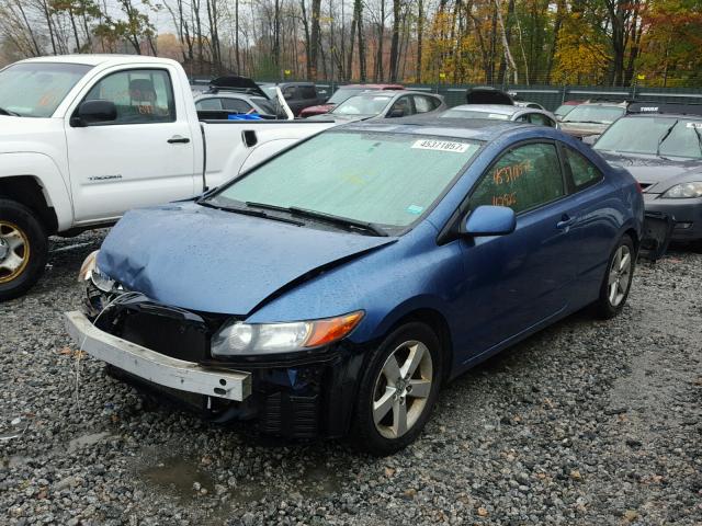 2HGFG11837H507594 - 2007 HONDA CIVIC BLUE photo 2