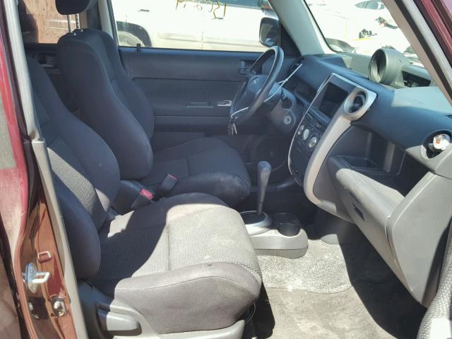 JTLKT324550204354 - 2005 TOYOTA SCION XB მუქწითელი ფოტო 5