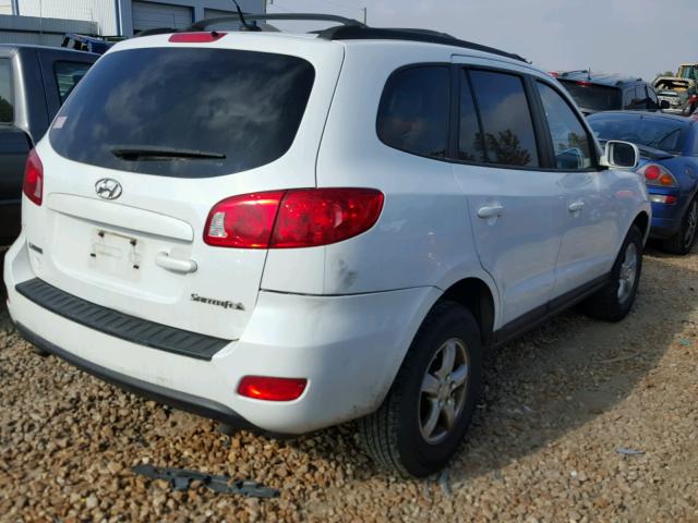 5NMSG13D38H189411 - 2008 HYUNDAI SANTA FE WHITE photo 4