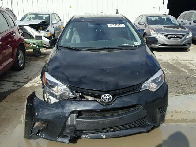 2T1BURHE2FC336233 - 2015 TOYOTA COROLLA L BLACK photo 9