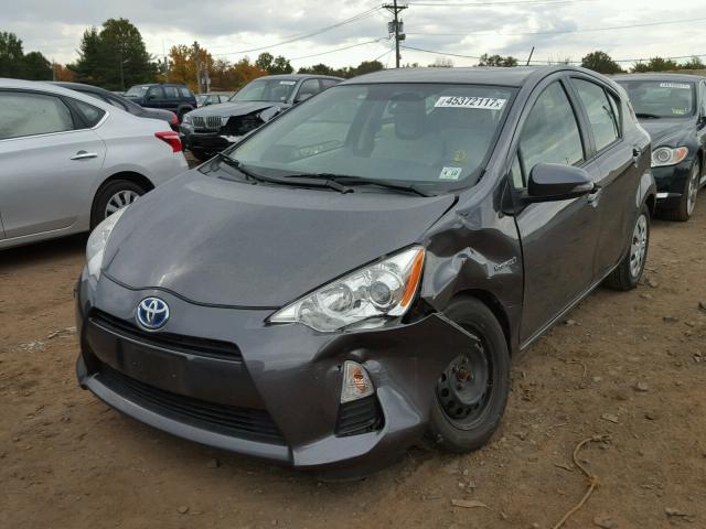 JTDKDTB35D1534956 - 2013 TOYOTA PRIUS C GRAY photo 2