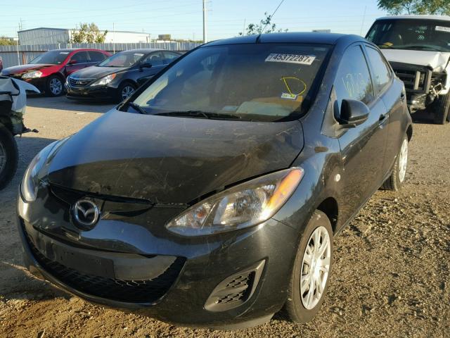 JM1DE1KY4E0181171 - 2014 MAZDA MAZDA2 SPO BLACK photo 2