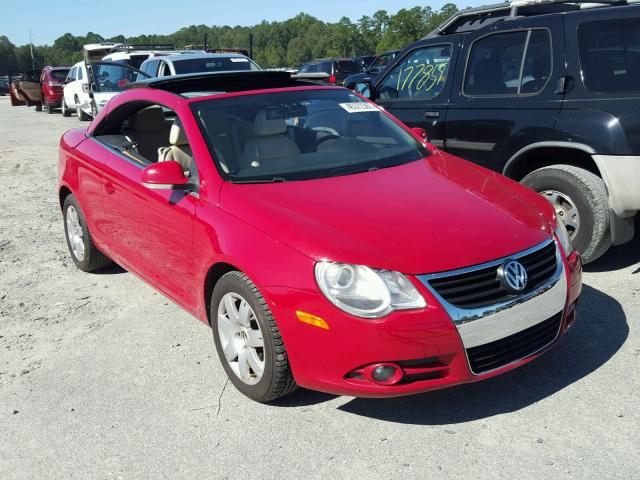 WVWDA71F77V021791 - 2007 VOLKSWAGEN EOS 2.0T S RED photo 1