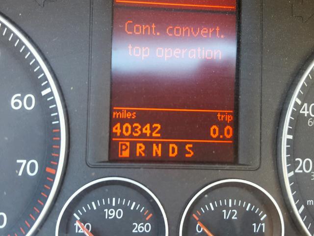 WVWDA71F77V021791 - 2007 VOLKSWAGEN EOS 2.0T S წითელი ფოტო 8