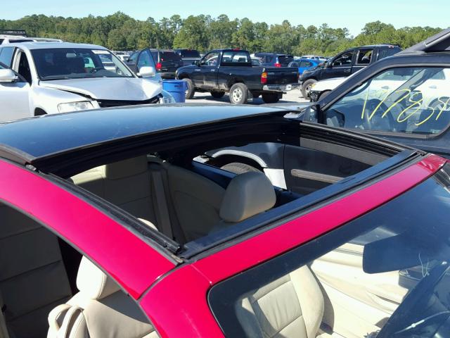 WVWDA71F77V021791 - 2007 VOLKSWAGEN EOS 2.0T S წითელი ფოტო 9