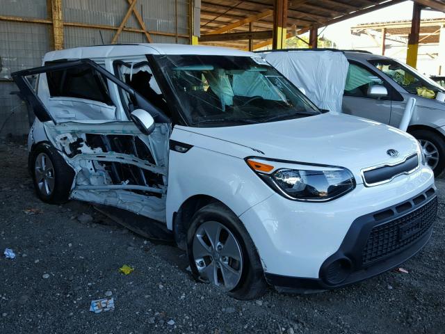 KNDJN2A25E7741549 - 2014 KIA SOUL WHITE photo 1