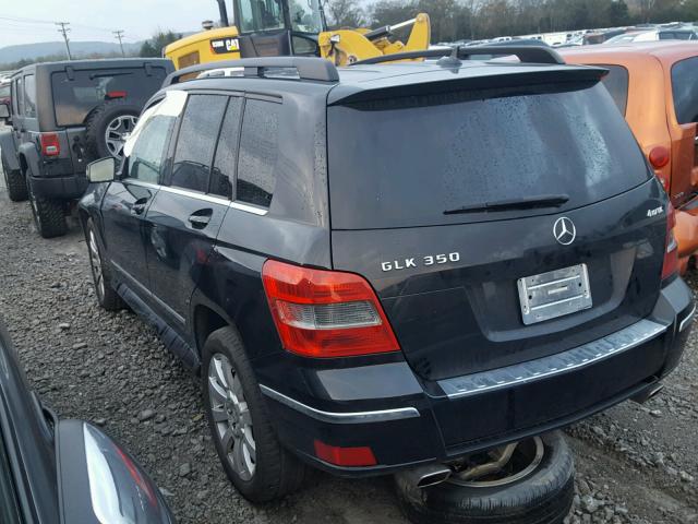 WDCGG8HB6AF481802 - 2010 MERCEDES-BENZ GLK 350 4M BLACK photo 3