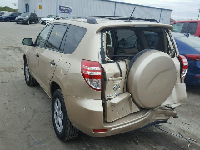 2T3BF4DV1AW032568 - 2010 TOYOTA RAV4 GOLD photo 3