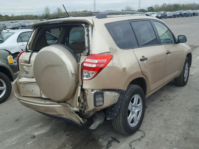 2T3BF4DV1AW032568 - 2010 TOYOTA RAV4 GOLD photo 4