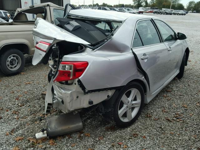 4T1BF1FK9DU259201 - 2013 TOYOTA CAMRY L SILVER photo 4