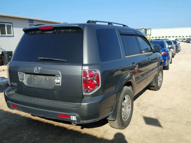 5FNYF28688B026235 - 2008 HONDA PILOT GRAY photo 4