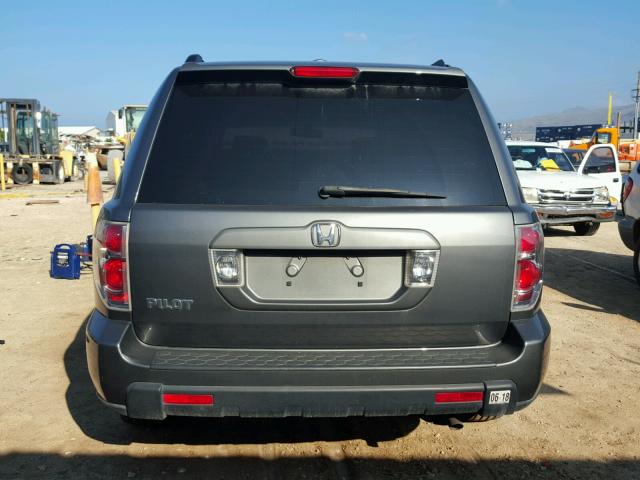 5FNYF28688B026235 - 2008 HONDA PILOT GRAY photo 9