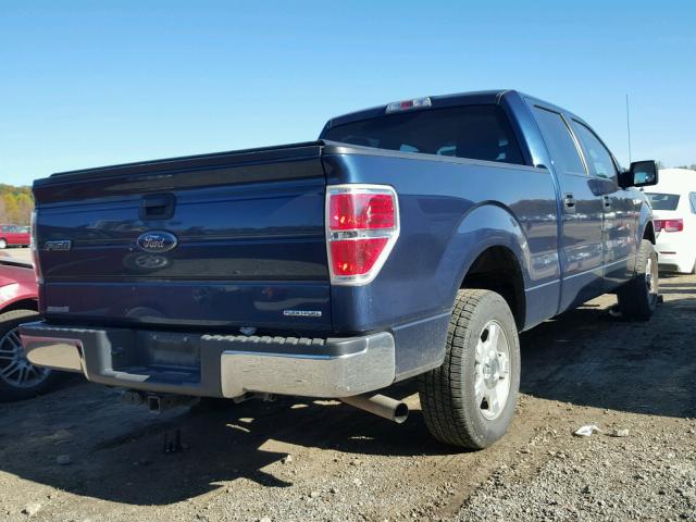 1FTFW1CF1EFB62772 - 2014 FORD F150 BLUE photo 4