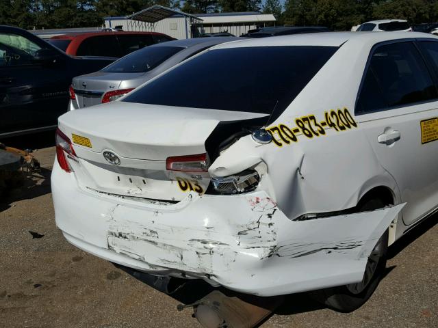 4T1BF1FKXCU542253 - 2012 TOYOTA CAMRY WHITE photo 9