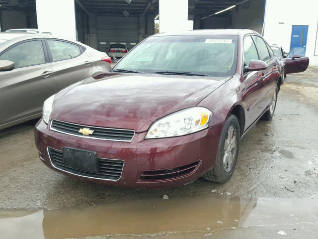 2G1WT58K179173426 - 2007 CHEVROLET IMPALA LT BURGUNDY photo 2