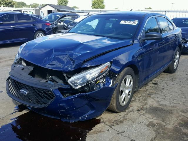 1FAHP2L83FG200081 - 2015 FORD TAURUS POL BLUE photo 2