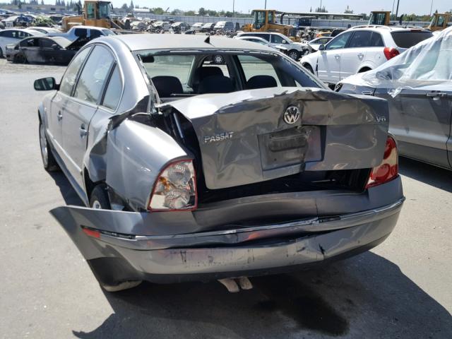 WVWRH63B13P449716 - 2003 VOLKSWAGEN PASSAT GLX GRAY photo 3