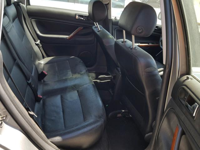 WVWRH63B13P449716 - 2003 VOLKSWAGEN PASSAT GLX GRAY photo 6