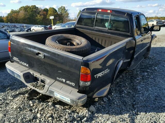 5TBBT48152S232929 - 2002 TOYOTA TUNDRA ACC BLACK photo 4